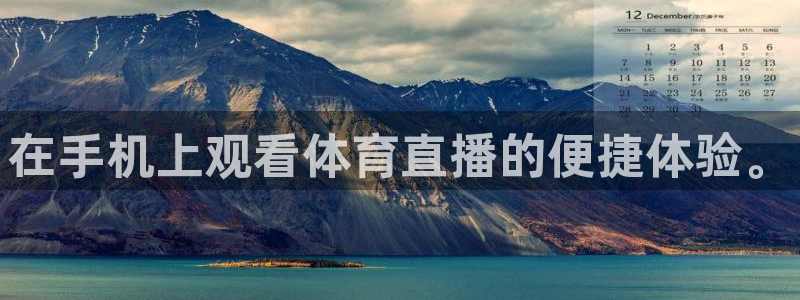 在手机上观看体育直播的便捷体验。